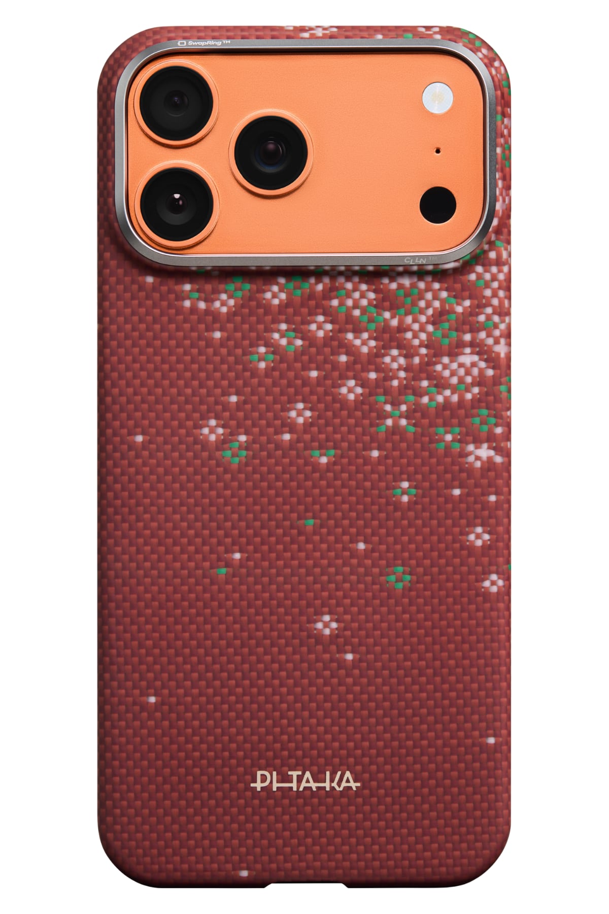 Sakura Hours Iphone 17 Pro Max Magsafe Uyumlu Aramid Fiber Kılıf Daybreak Red