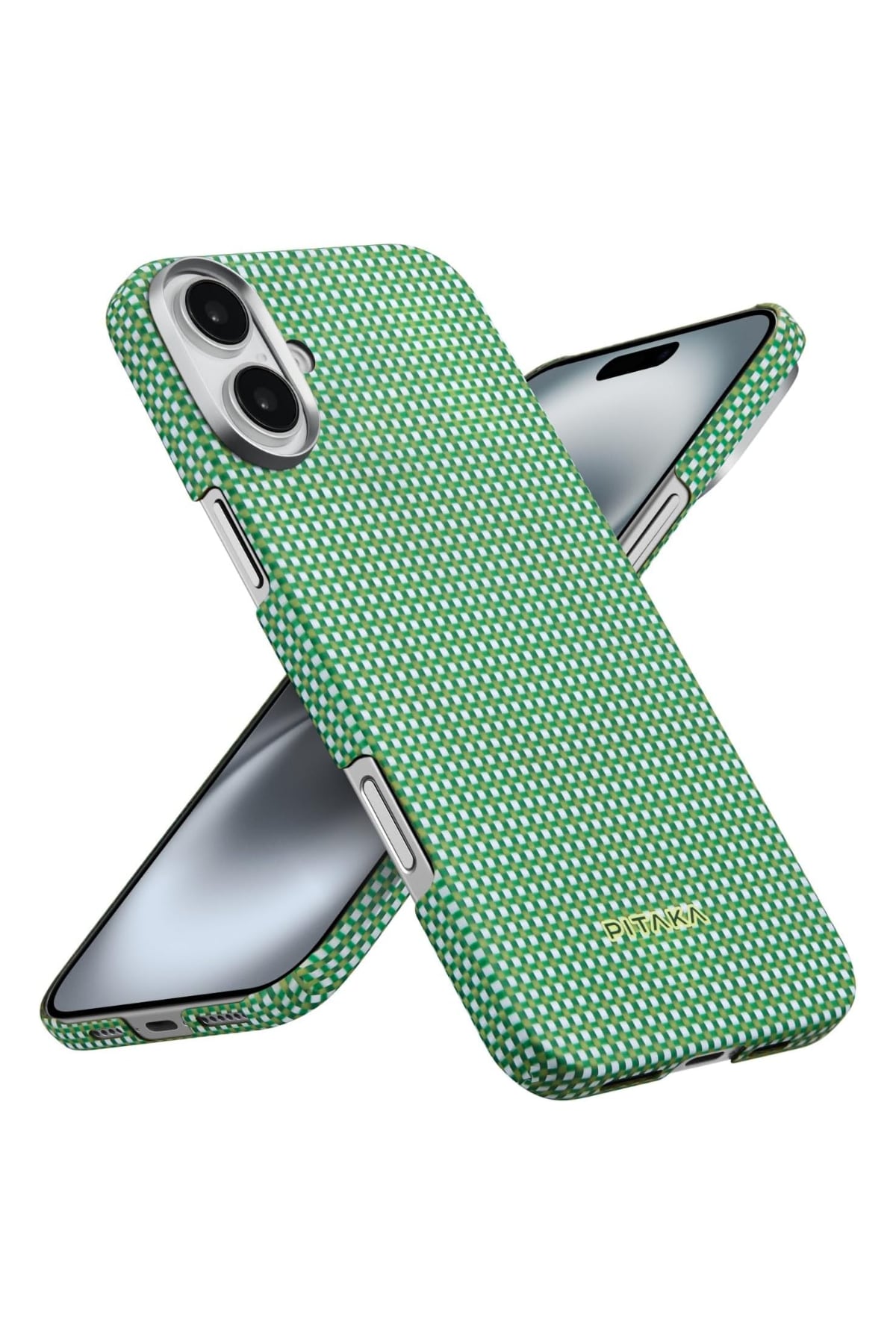 Ultra Slim Iphone 16 Magsafe Uyumlu Aramid Fiber Kılıf Forest Green