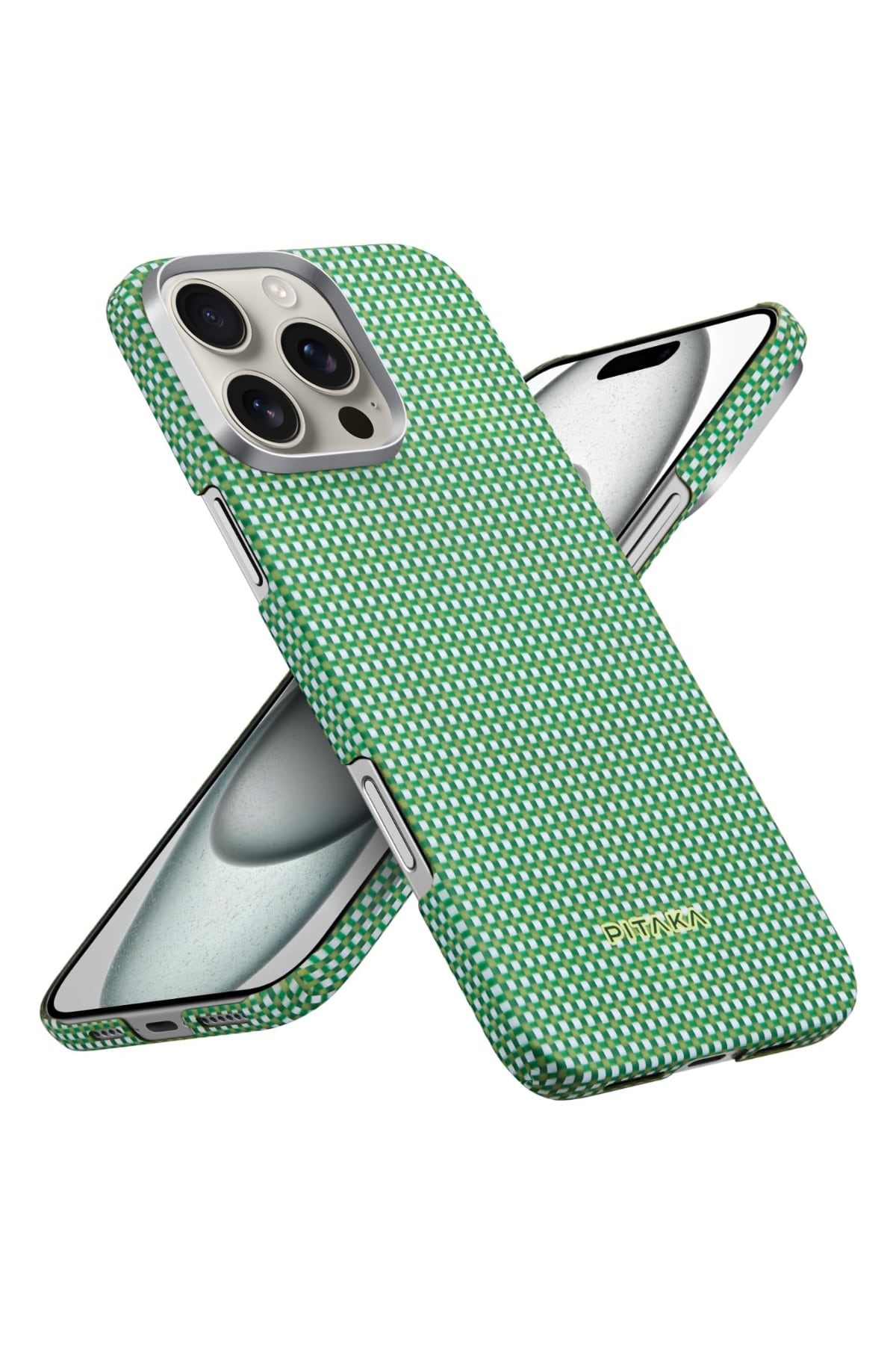 Ultra Slim Iphone 16 Pro Max Magsafe Uyumlu Aramid Fiber Kılıf Forest Green