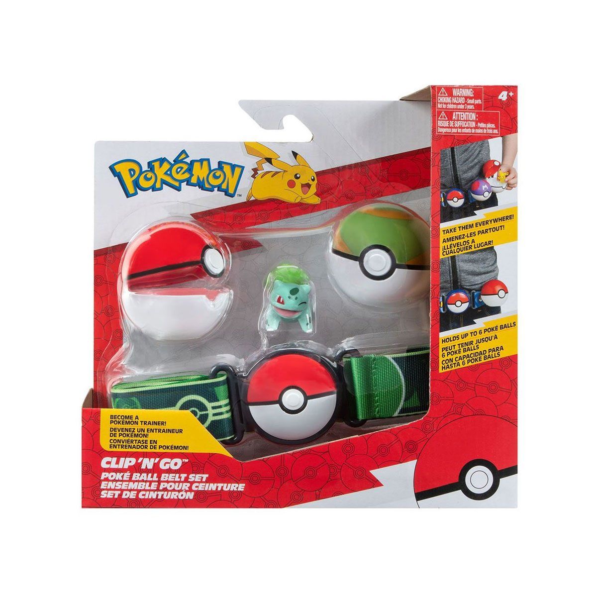 Pokemon-Pok 95283 Q Pokemon Clip 'N' Go Pokeball Kemer Ve Figür Seti-Figür Oyuncaklar-3-Milagron.com