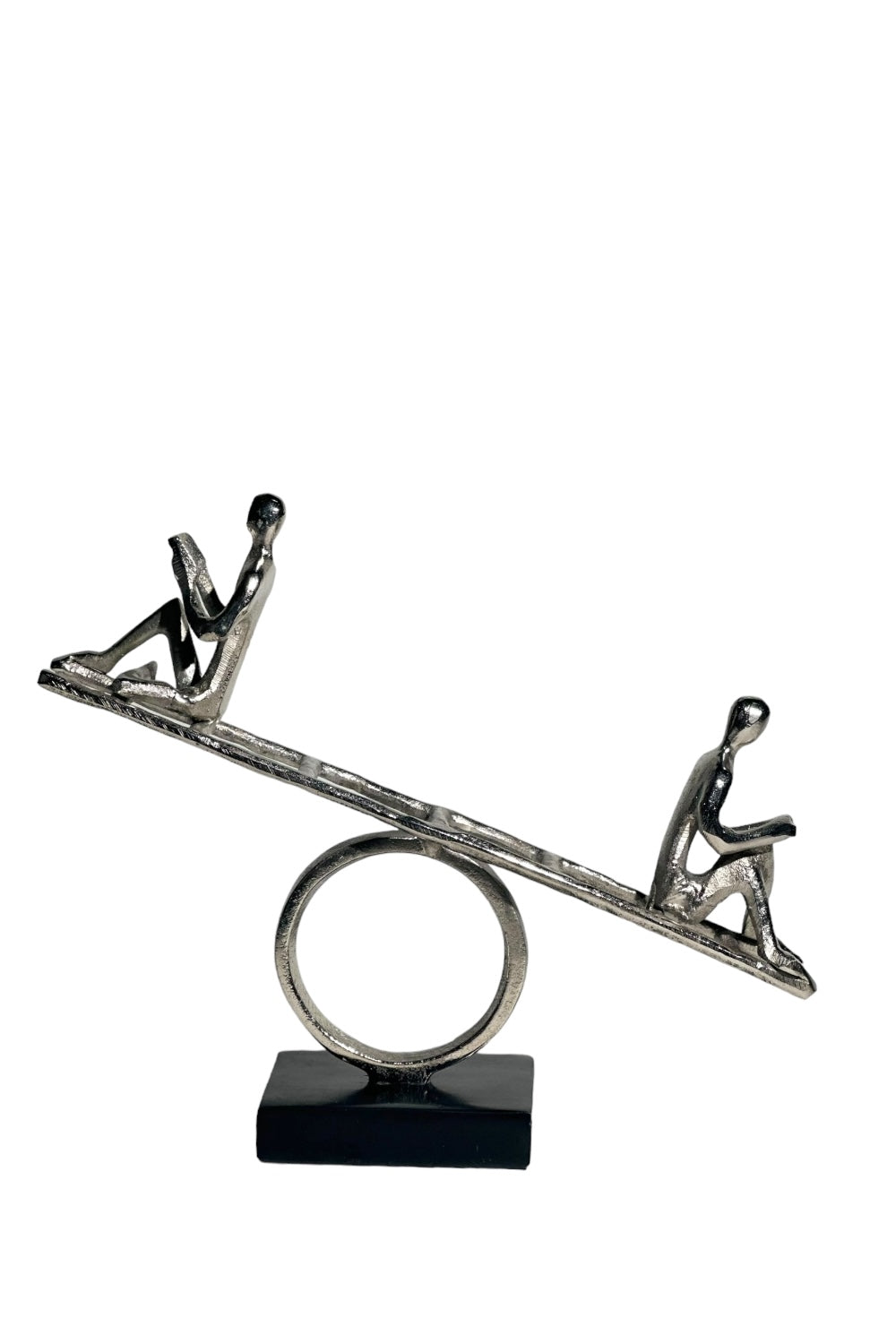 Ponet Maison-Gümüş Mermer Tabanlı Dekoratif Obje-Biblo-1-Milagron.com