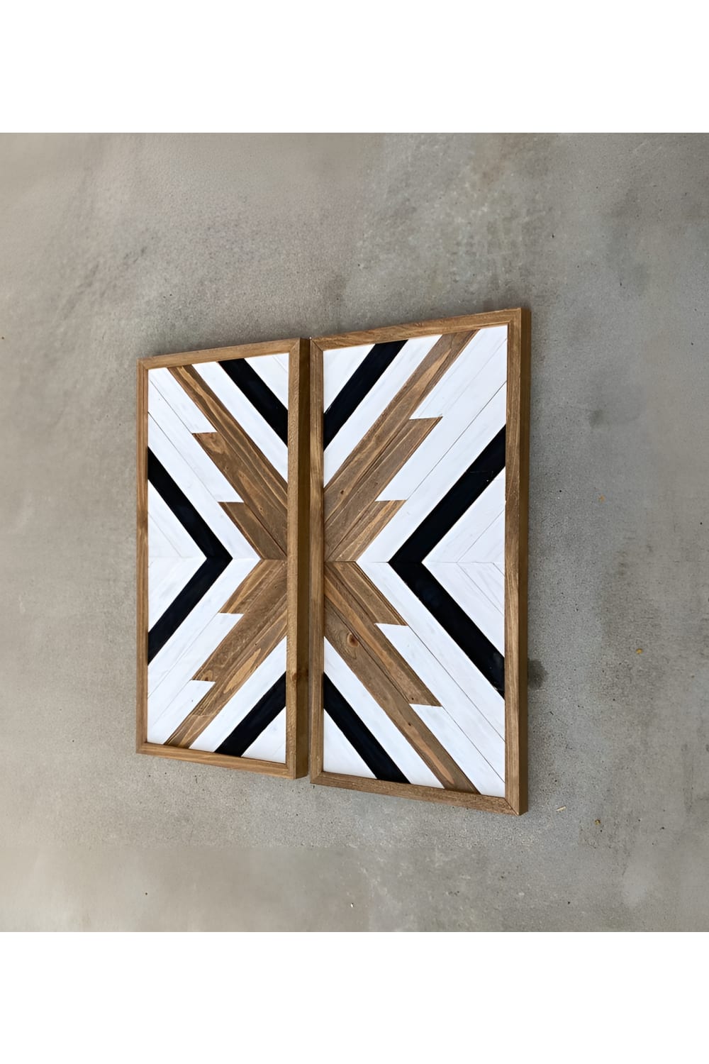 Postotto Design Studio-İkili Ahşap Dilim Tablo-Tablo-3-Milagron.com