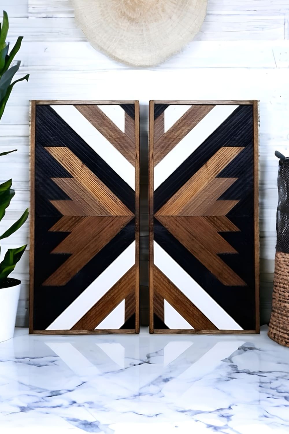 Postotto Design Studio-Sessiz Çizgiler Ahşap Tablo/pano-Tablo-1-Milagron.com