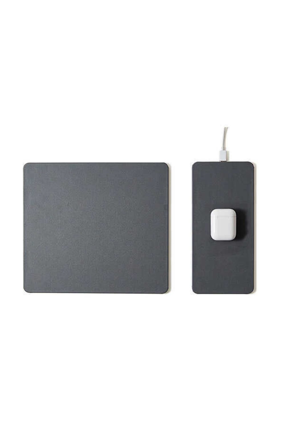 Pout-3 Split Dusty Gray Wireless Şarjlı Mouse Pad-Mouse Pad-1-Milagron.com