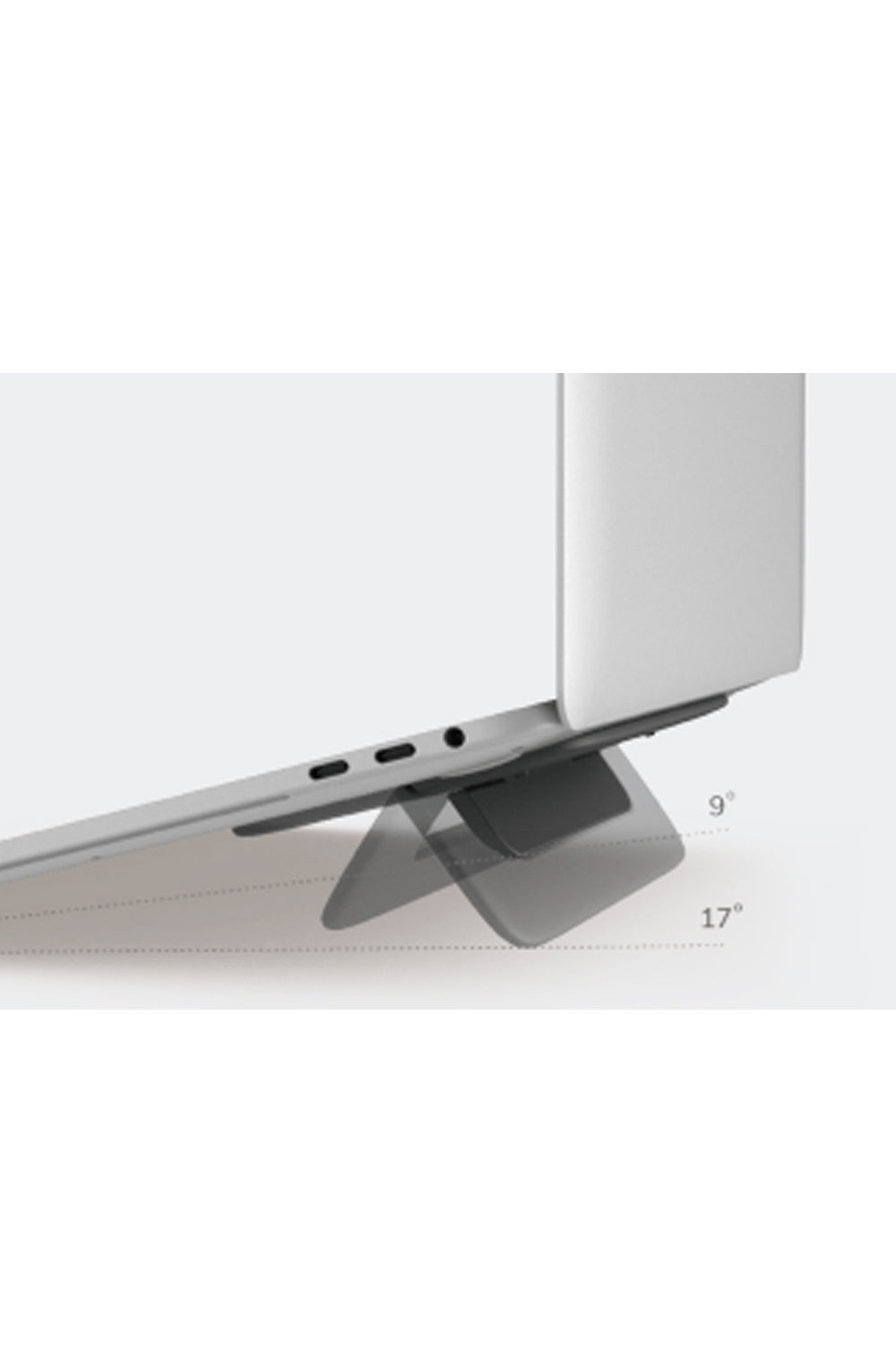 Pout-Eyes 10 Space Gray Katlanabilir Bilgisayar Yükseltici-Ekran Yükseltici-1-Milagron.com