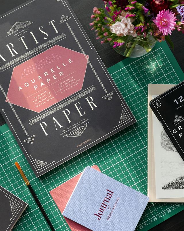 Printworks-Aquarelle Paper Pad A4 çizgisiz Suluboya çizim Defteri-Sanatsal-2-Milagron.com