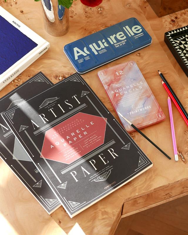 Printworks-Aquarelle Paper Pad A4 çizgisiz Suluboya çizim Defteri-Sanatsal-3-Milagron.com