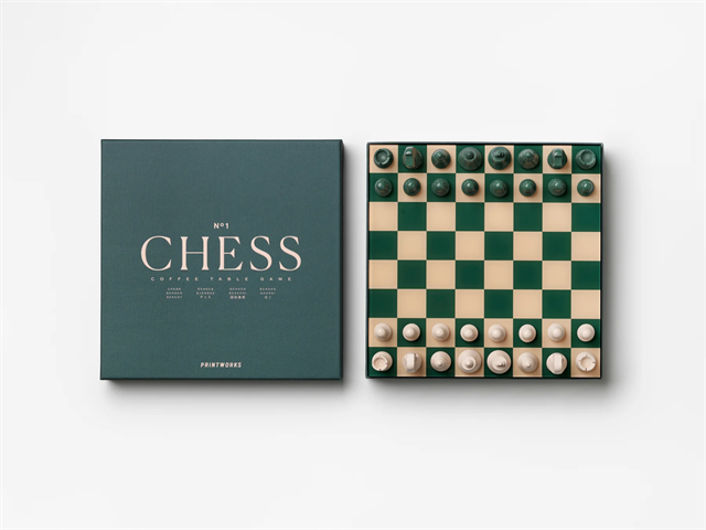 Printworks-Classic Board Games Chess, Green Satranç Seti-YAŞAM & KEYİF-3-Milagron.com