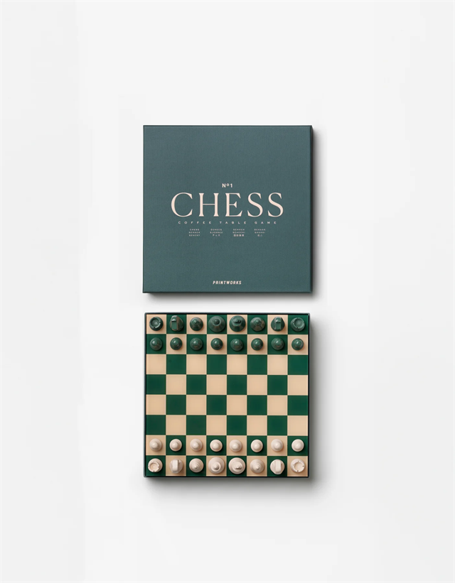 Printworks-Classic Board Games Chess, Green Satranç Seti-YAŞAM & KEYİF-5-Milagron.com