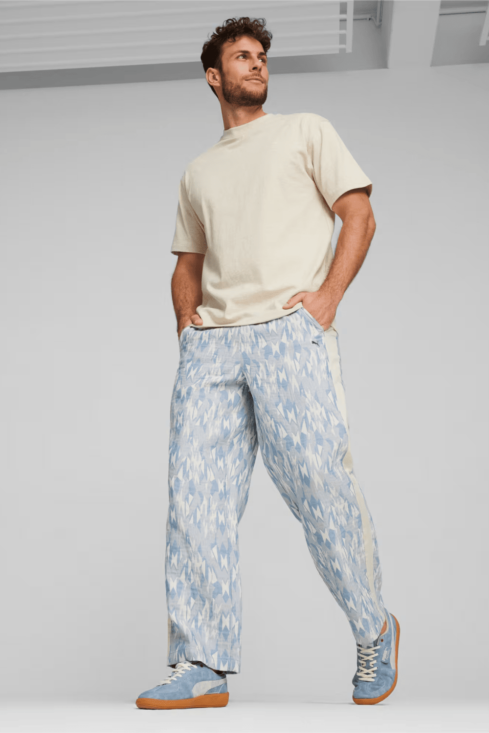 Puma-Basketball Nostalgia T7 Chino Pants-Zen Blue-Eşofman-1-Milagron.com