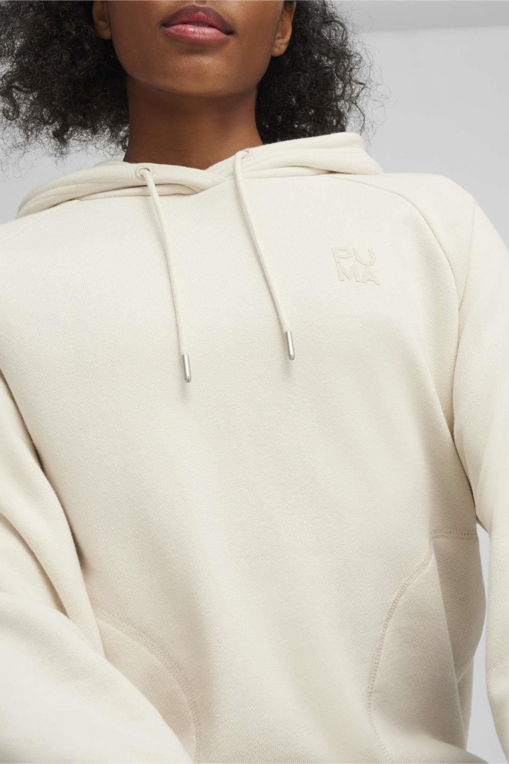 Puma-INFUSE Relaxed Hoodie TR-Alpine Snow-Sweatshirts & Hoodies-4-Milagron.com