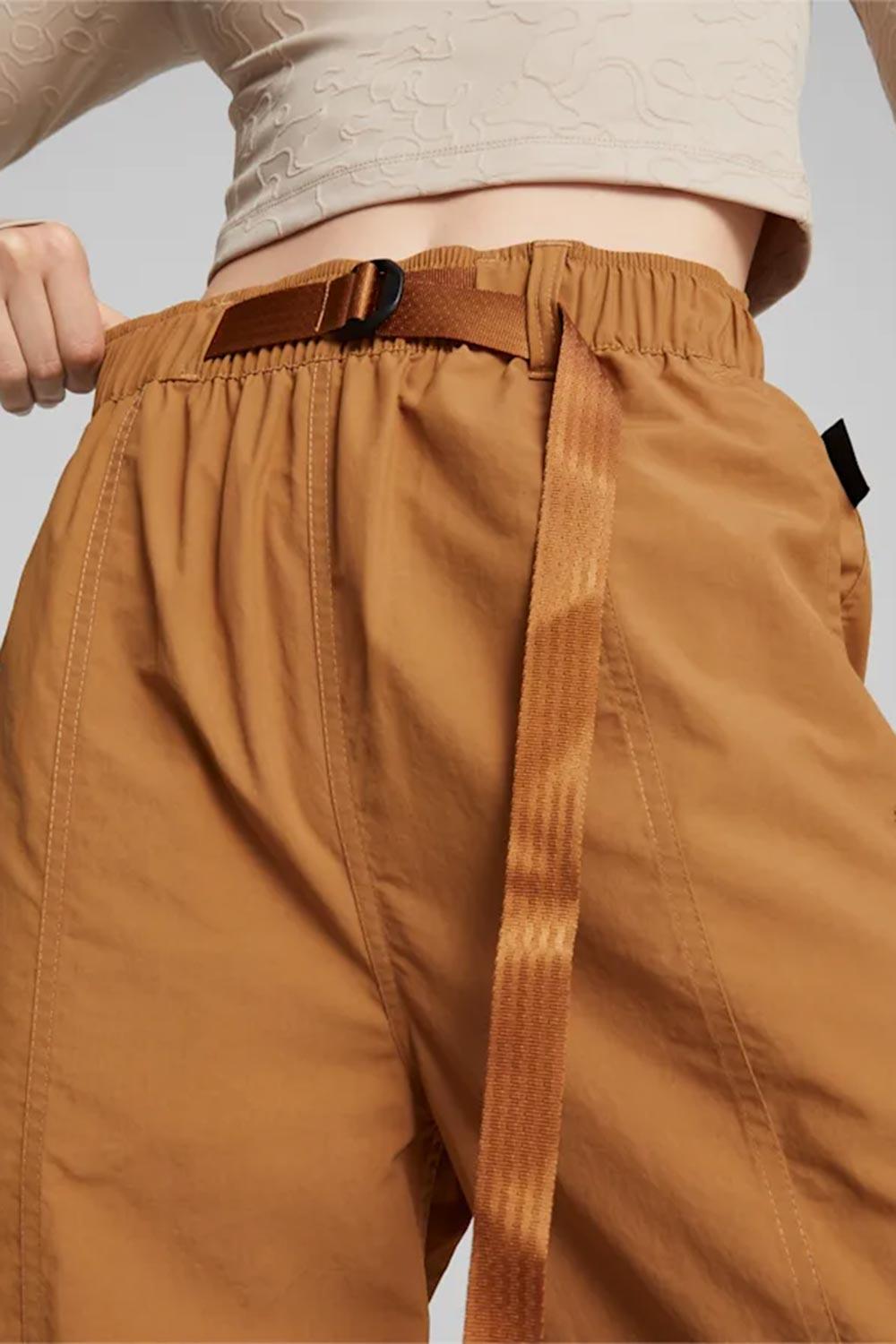 Puma-INLAND Wide Leg Pants Desert Tan-Pantolon-2-Milagron.com