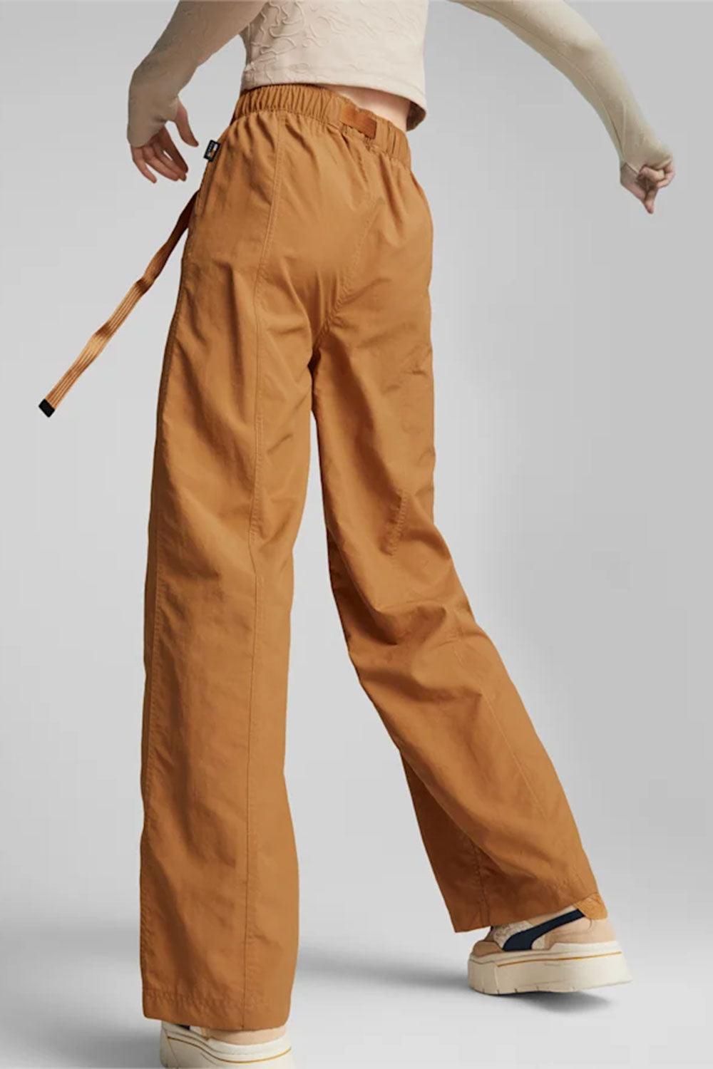 Puma-INLAND Wide Leg Pants Desert Tan-Pantolon-3-Milagron.com