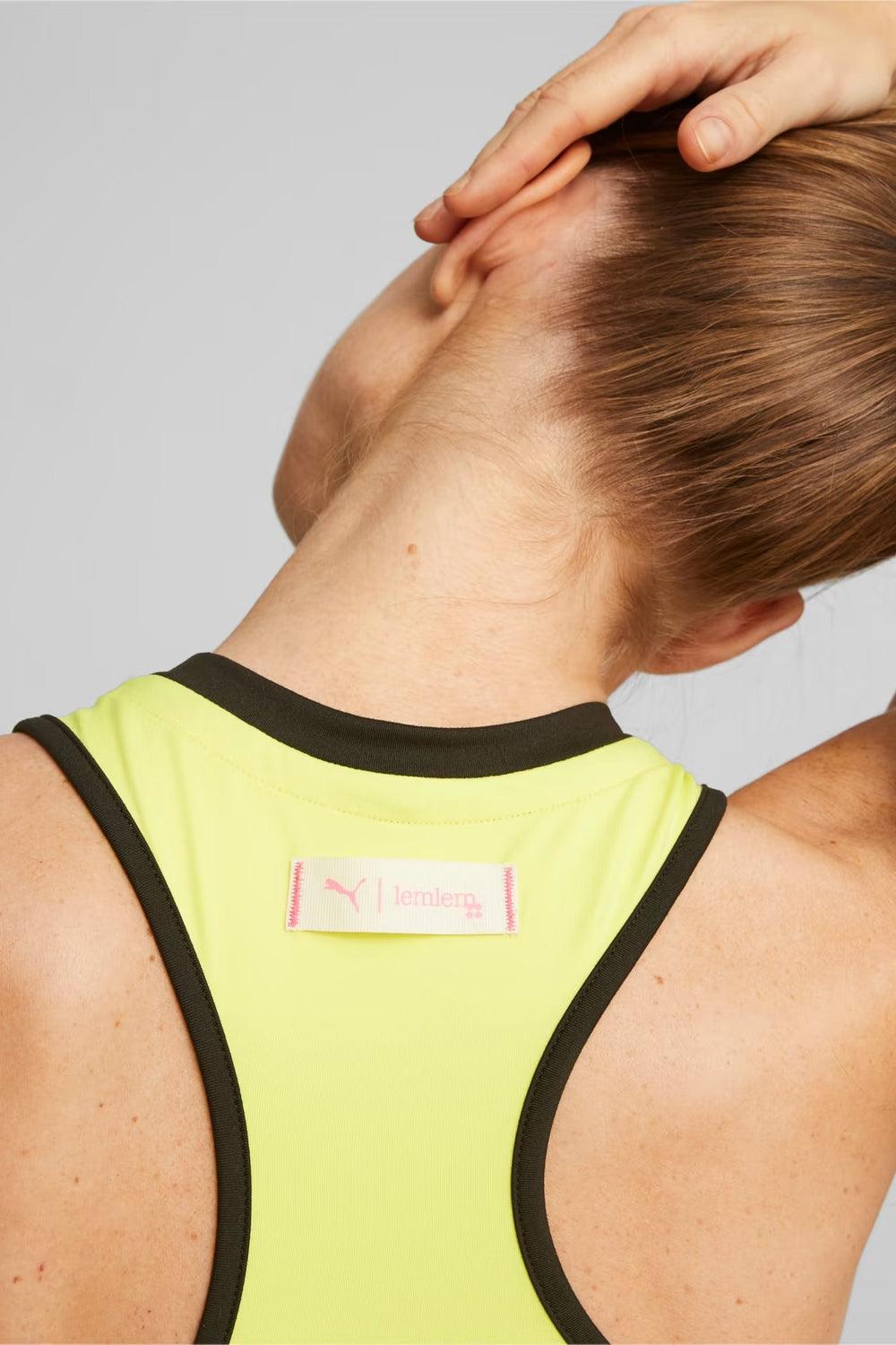 Puma-LEMLEM Crop Tank Yellow Burst-Top-4-Milagron.com
