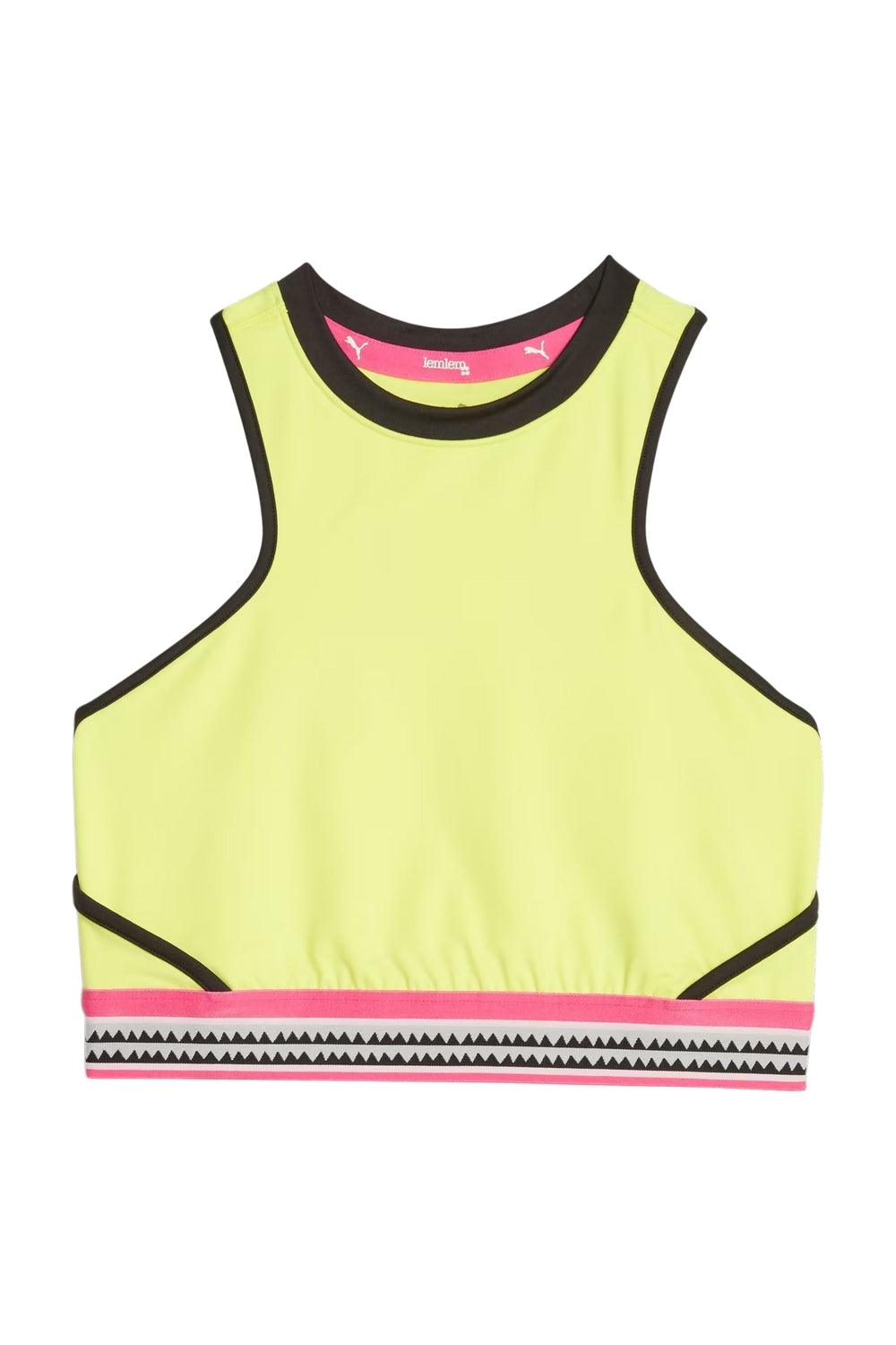 Puma-LEMLEM Crop Tank Yellow Burst-Top-6-Milagron.com