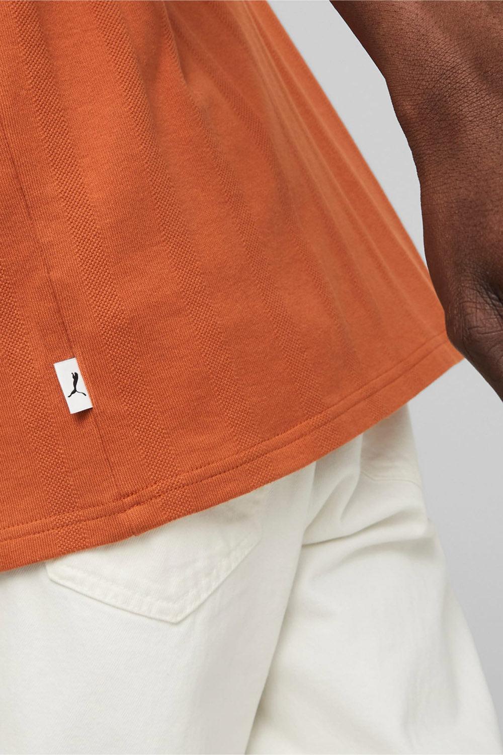 Puma-MMQ Fast Green T7 Polo Bombay Brown-T-Shirts-5-Milagron.com