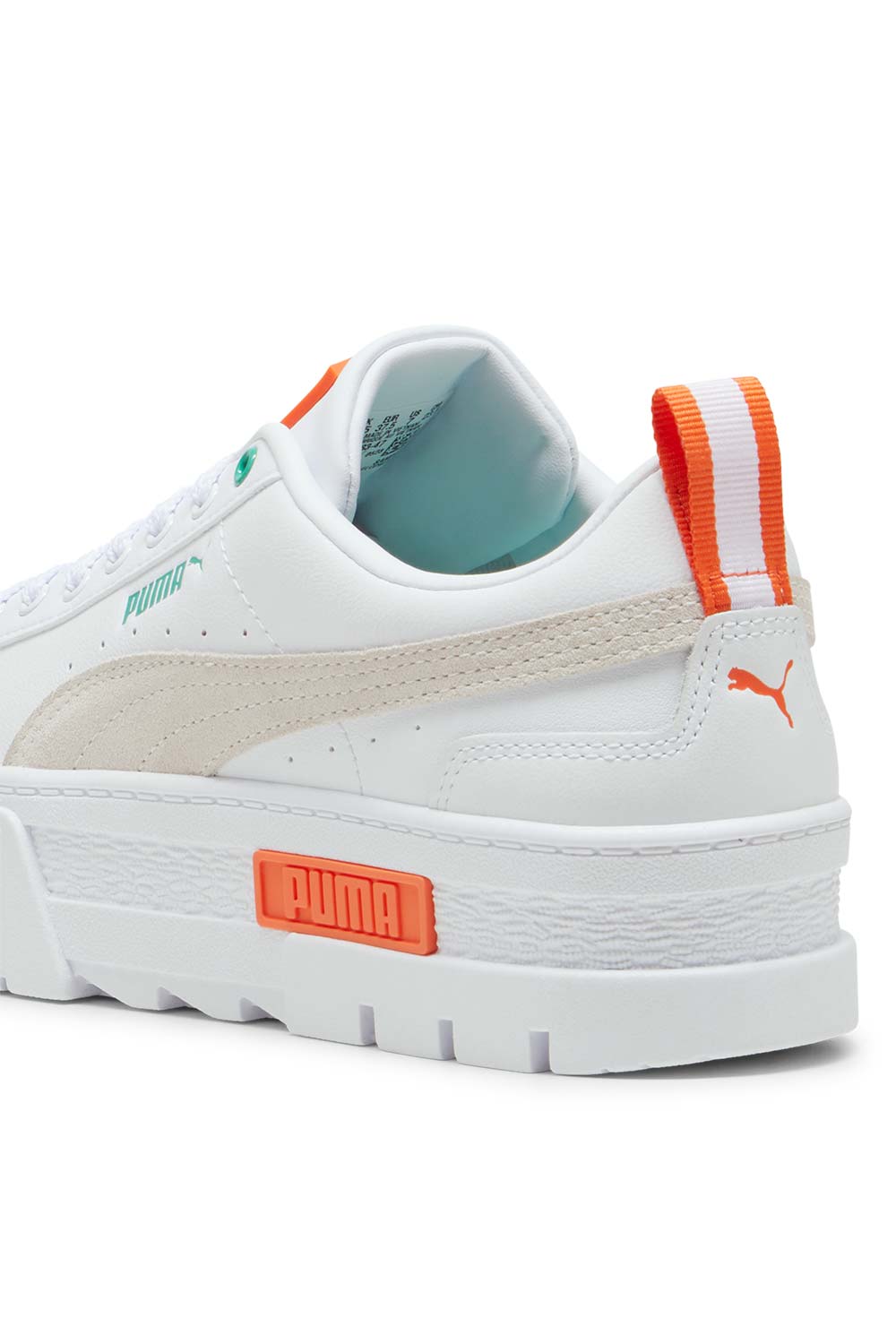 Puma-Mayze Lth Wn s PUMA White Flame Flicker-Sneakers-6-Milagron.com