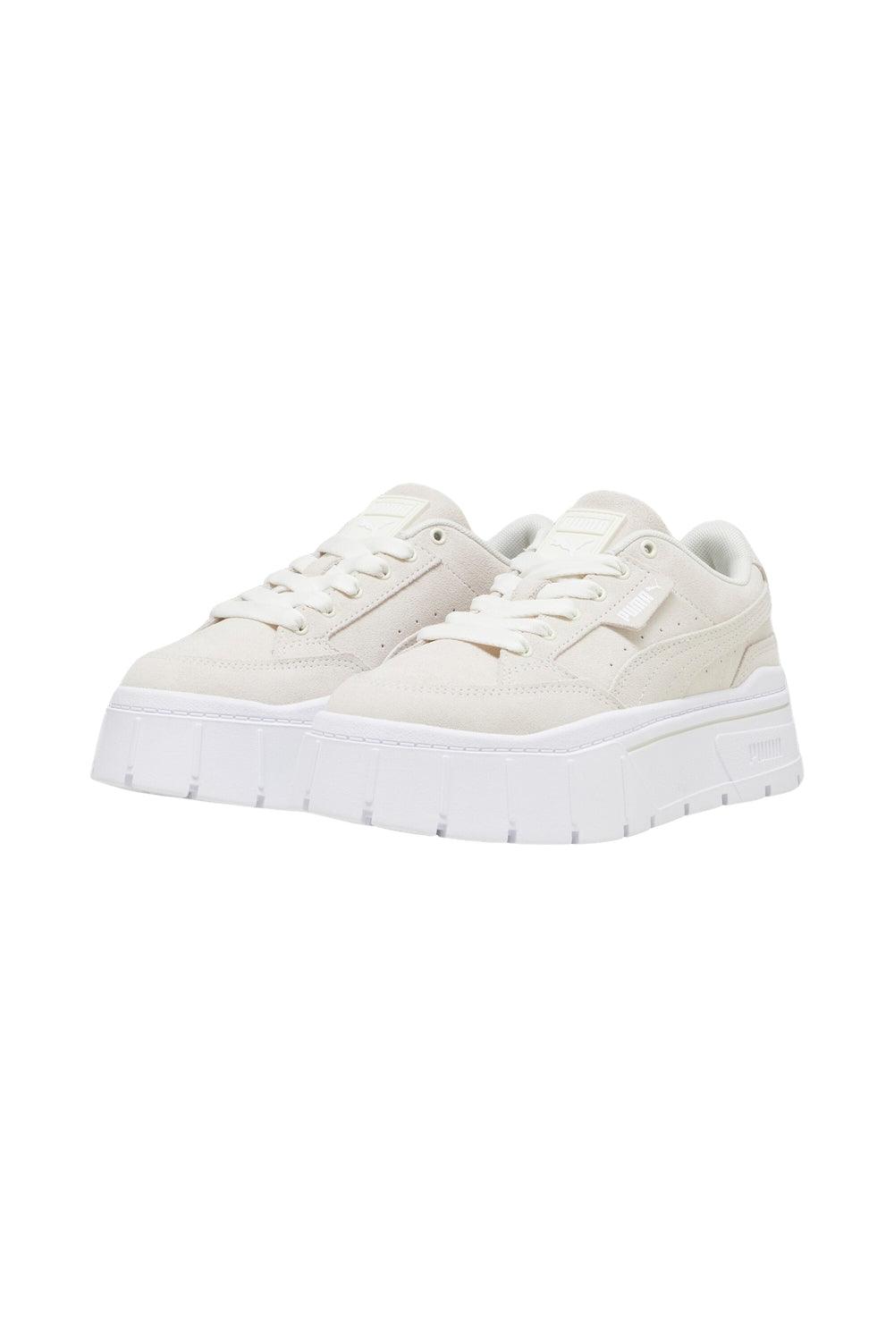 Puma-Mayze Stack Suede Wns Warm White-Sneakers-2-Milagron.com