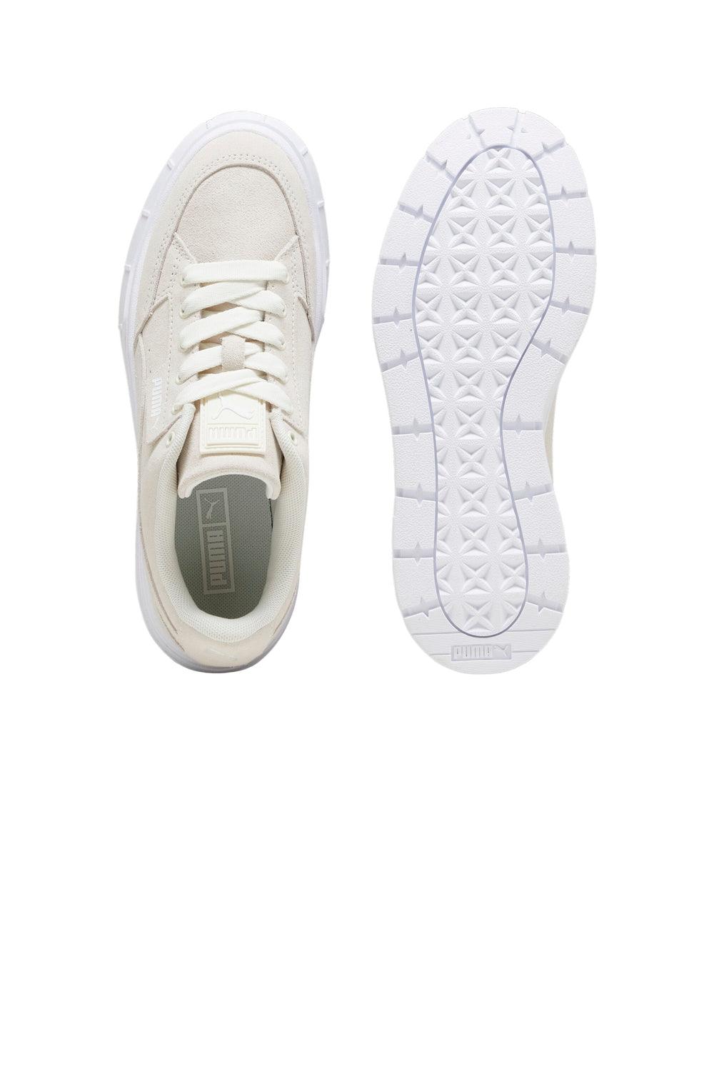 Puma-Mayze Stack Suede Wns Warm White-Sneakers-4-Milagron.com