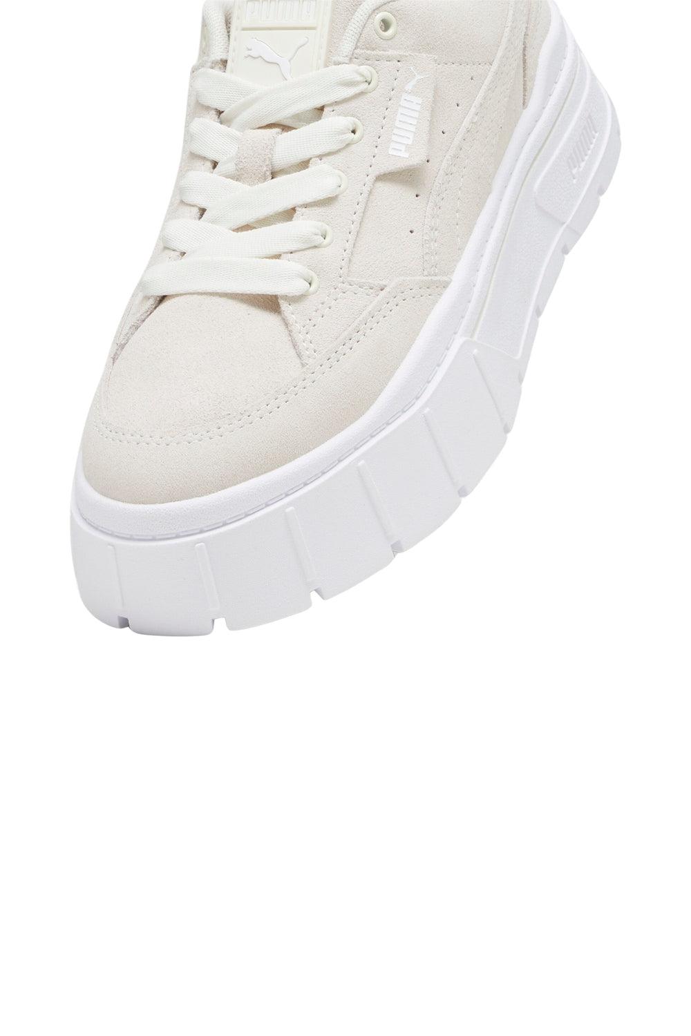 Puma-Mayze Stack Suede Wns Warm White-Sneakers-6-Milagron.com