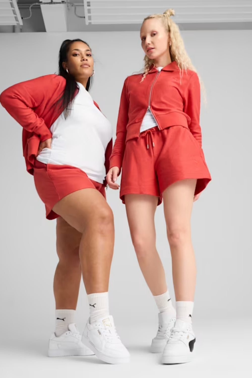 Puma-PREMIUM ESS A-Line Shorts 4 Jacquard Red-Şort-1-Milagron.com