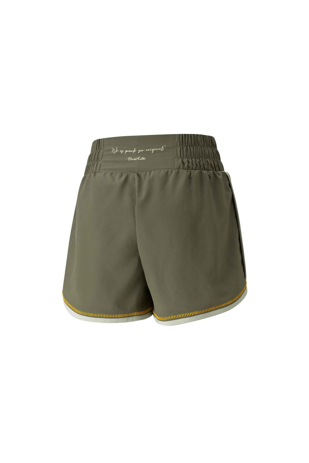 Puma-PUMA X FRIDA KAHLO SHORT Dark Green Moss-Şort-2-Milagron.com