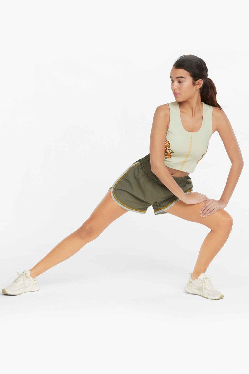 Puma-PUMA X FRIDA KAHLO SHORT Dark Green Moss-Şort-5-Milagron.com