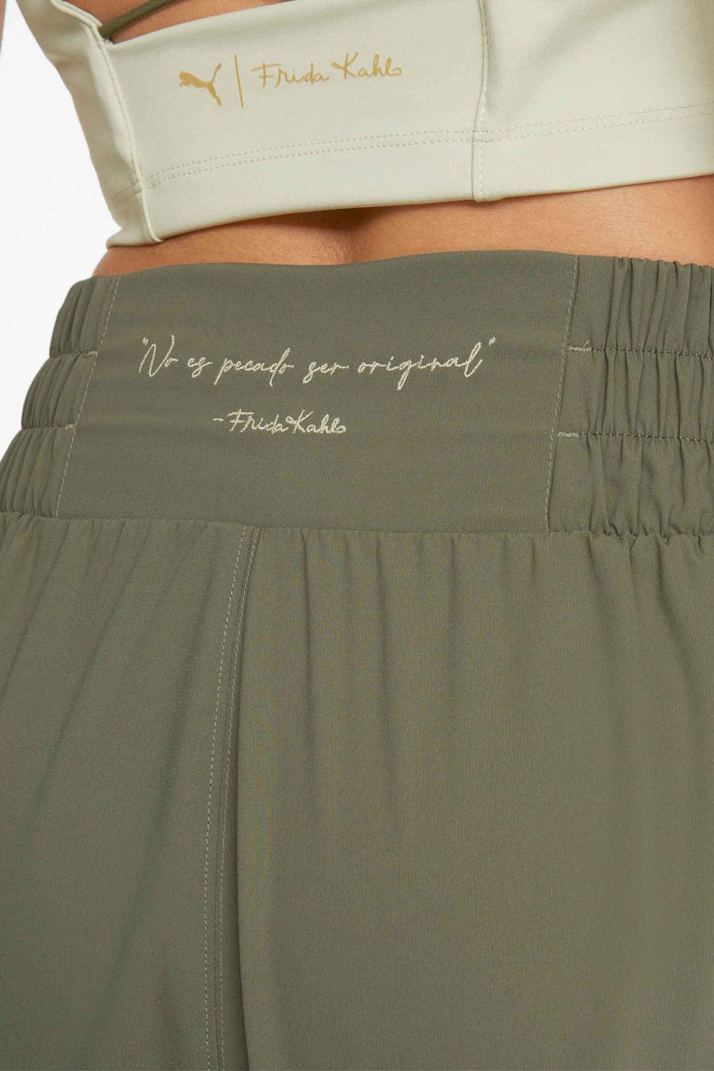 Puma-PUMA X FRIDA KAHLO SHORT Dark Green Moss-Şort-6-Milagron.com