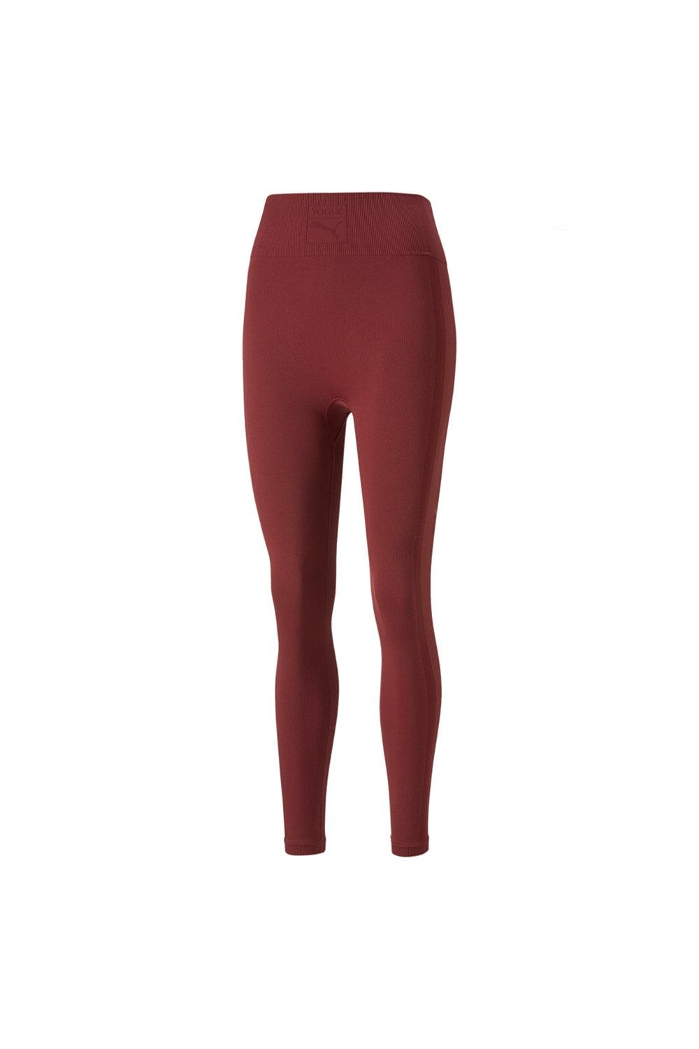 Puma-PUMA X VOGUE Seamless Leggings Intense Red-Tayt-1-Milagron.com