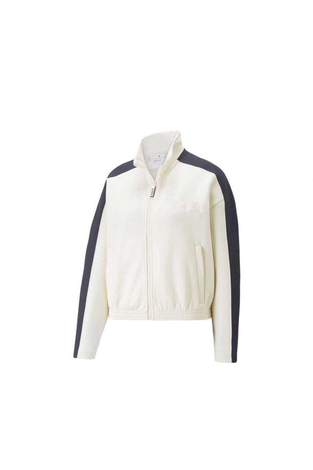 Puma-PUMA X VOGUE T7 Cropped Jacket DK Pristine-Sweatshirts & Hoodies-1-Milagron.com