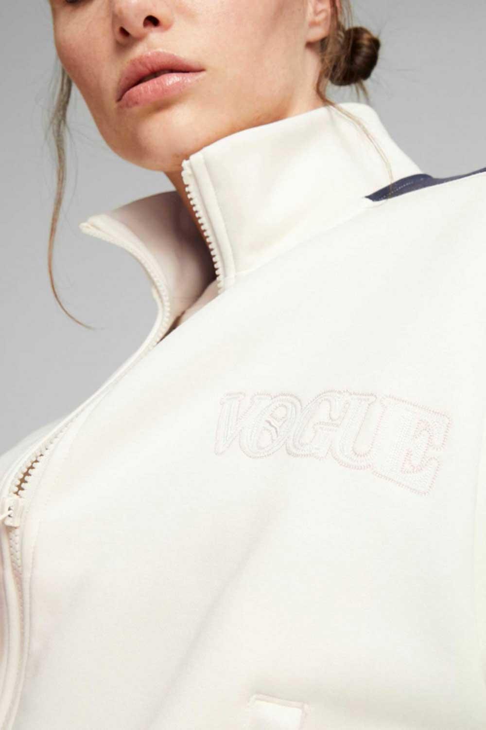 Puma-PUMA X VOGUE T7 Cropped Jacket DK Pristine-Sweatshirts & Hoodies-4-Milagron.com