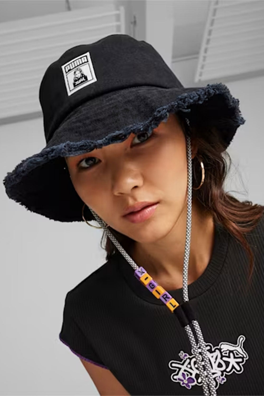 Puma-PUMA X x-Girl Bucket Hat-PUMA Black-Bucket Hat-1-Milagron.com