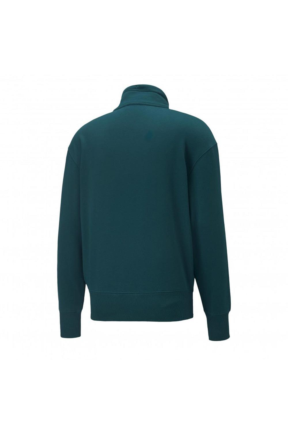 Puma-PUMA x AMI Half-Zip Sweatshirt Varsity Green-Sweatshirts & Hoodies-2-Milagron.com