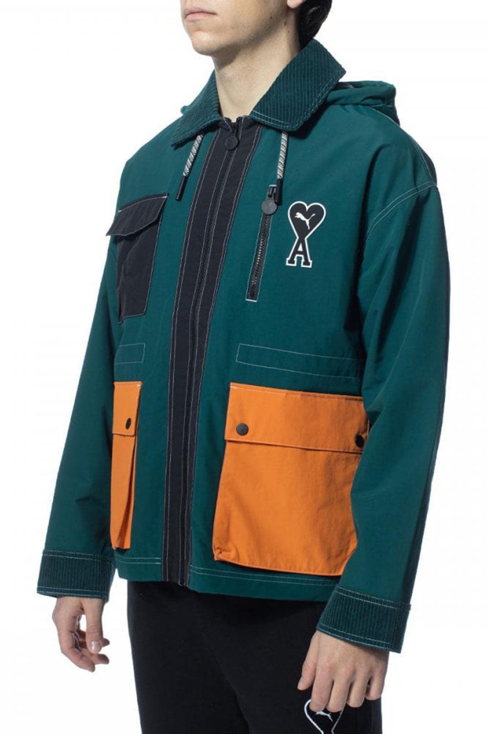 Puma-PUMA x AMI Jacket Varsity Green-Mont-4-Milagron.com