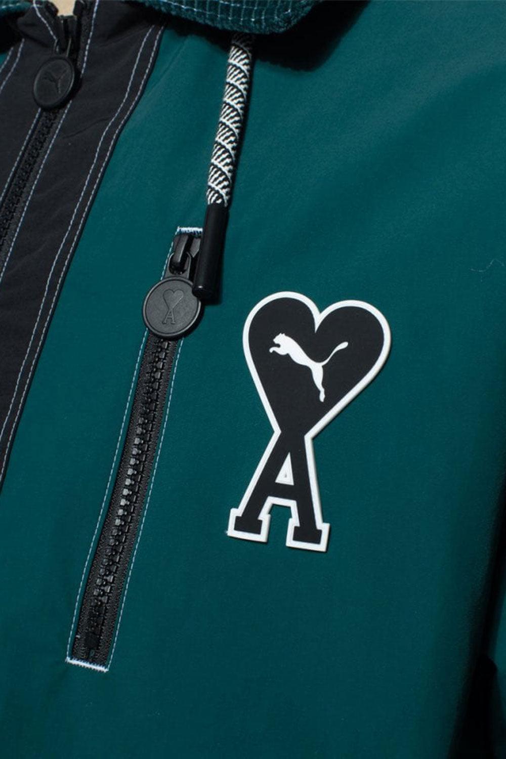 Puma-PUMA x AMI Jacket Varsity Green-Mont-5-Milagron.com