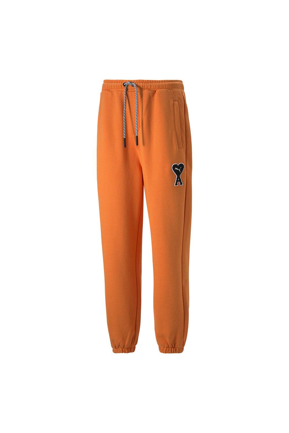 Puma-PUMA x AMI Sweatpants Jaffa Orange-Eşofman-1-Milagron.com