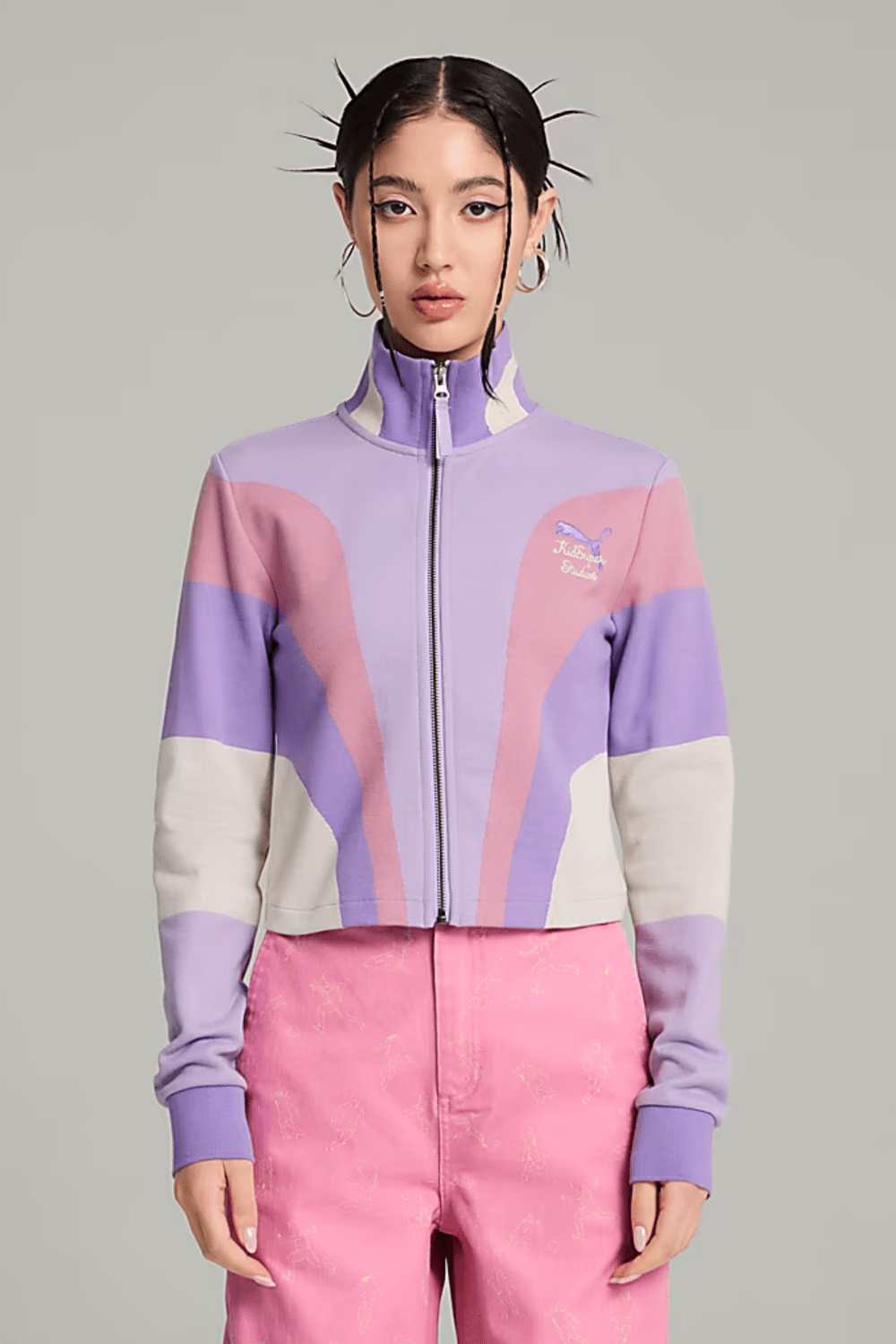 Puma-PUMA x KIDSUPER Top Vivid Violet-Ceket-2-Milagron.com