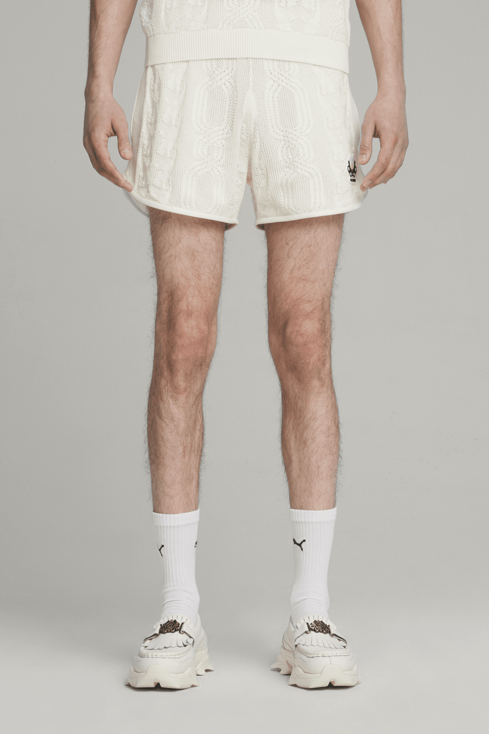 Puma-PUMA x PALOMO T7 Shorts-Warm White-Şort-1-Milagron.com