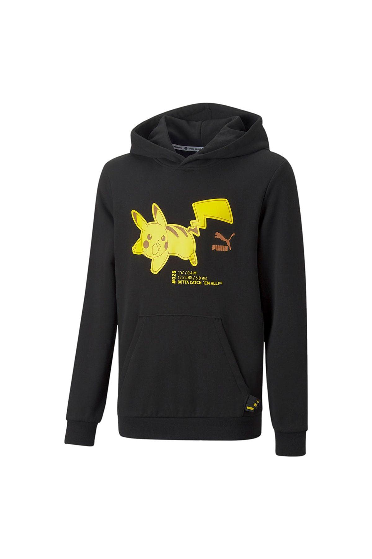 Puma-PUMA x POKEMON Hoodie TR Kids Puma Black-Sweatshirts & Hoodies-6-Milagron.com