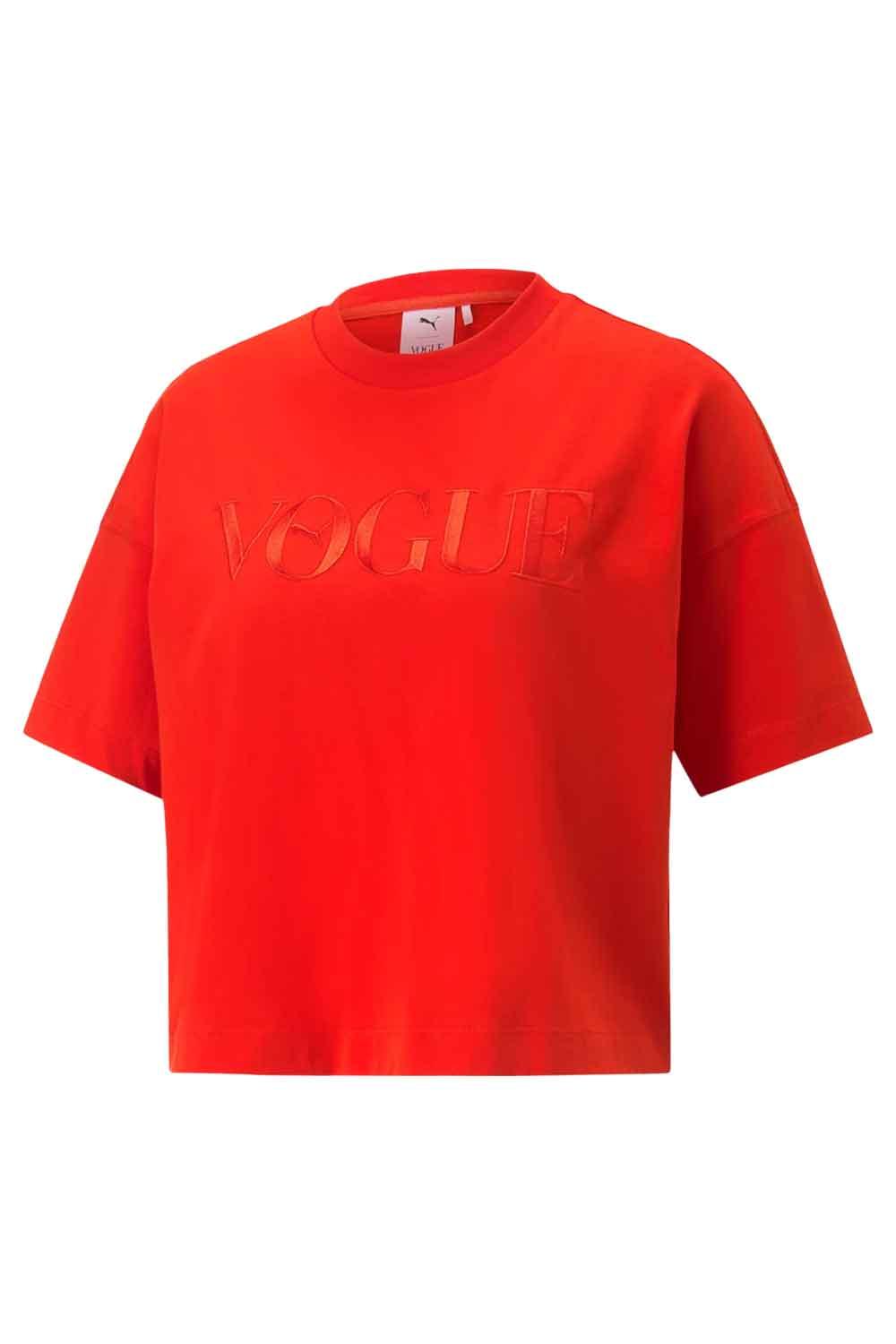 Puma-PUMA x VOGUE Graphic Tee Fiery Red-T-Shirts-6-Milagron.com