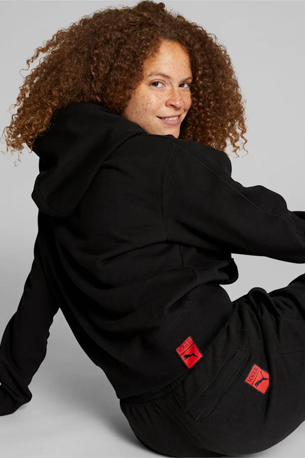 Puma-PUMA x VOGUE Hoodie TR Puma Black-Sweatshirts & Hoodies-4-Milagron.com