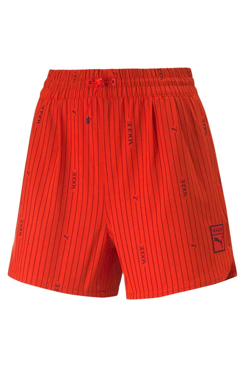 Puma-PUMA x VOGUE Woven Shorts Fiery Red-Şort-1-Milagron.com