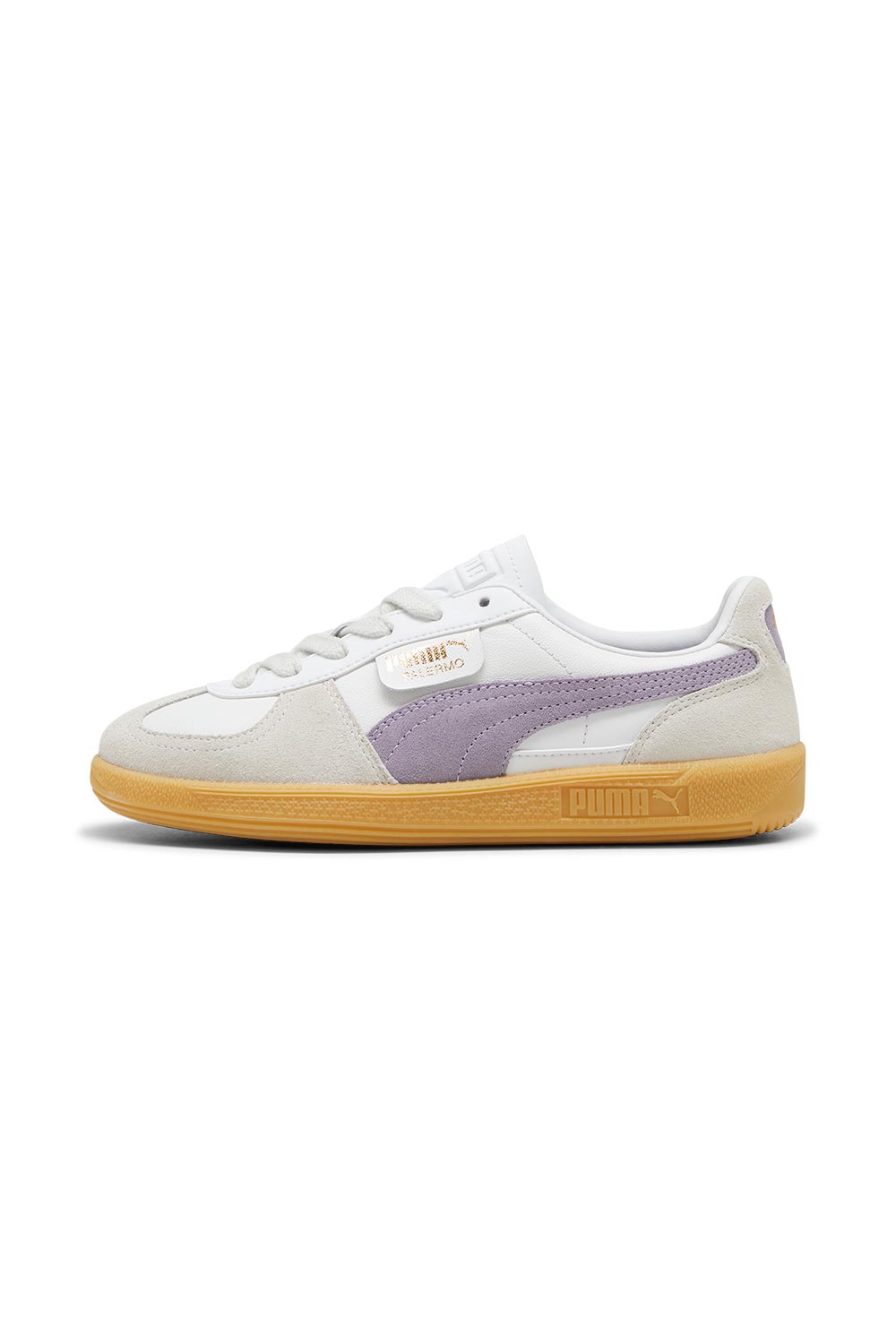 Puma-Palermo Lth PUMA White Pale Plum Gum-Sneakers-5-Milagron.com