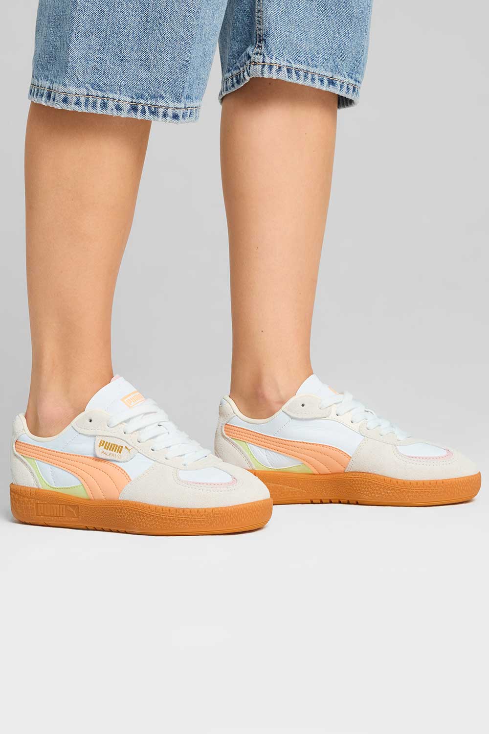 Puma-Palermo Moda Wns PUMA White Peach Fizz-Sneakers-4-Milagron.com