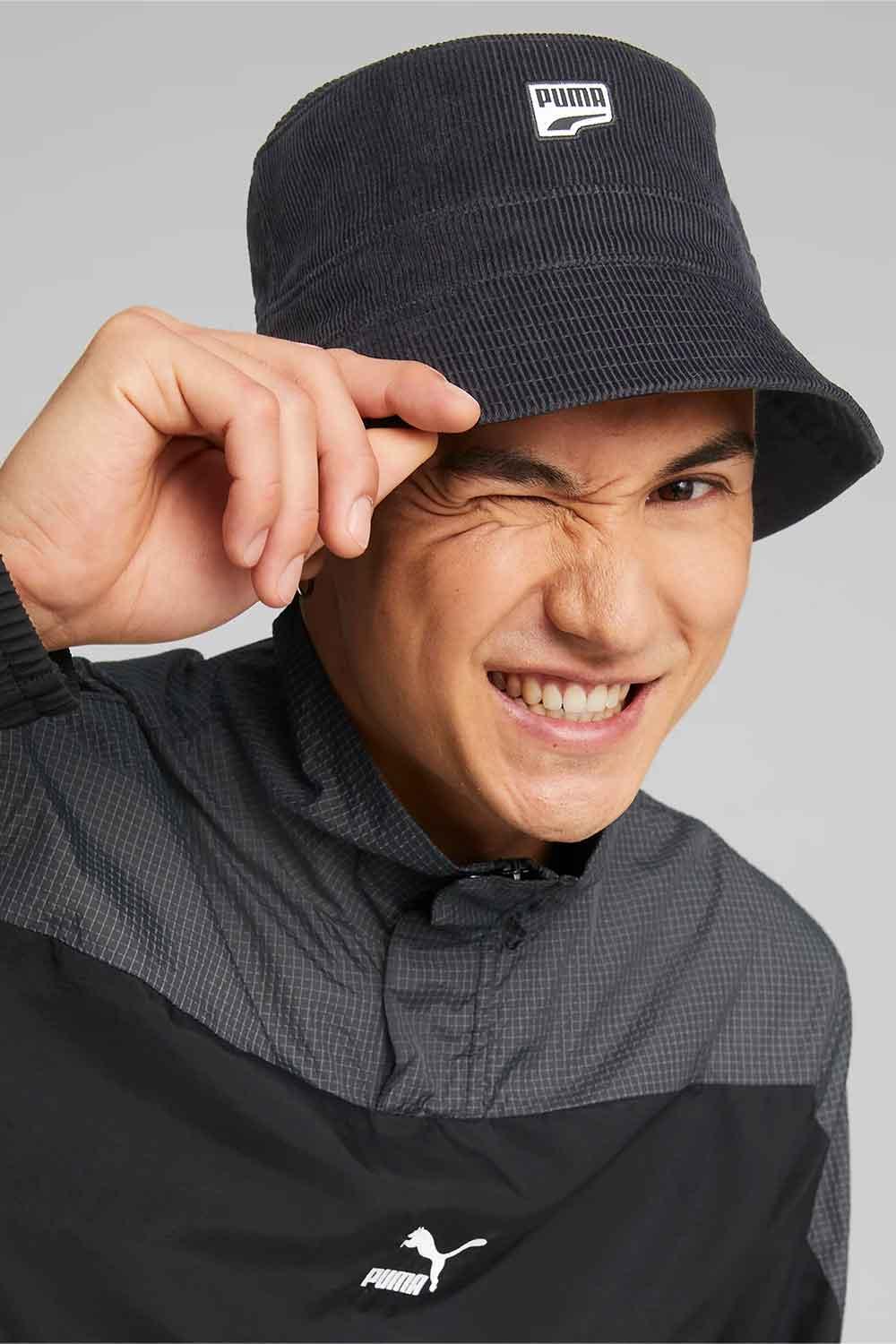 Puma-Prime DT Bucket Hat Puma Black-DT Logo-Bucket Hat-2-Milagron.com