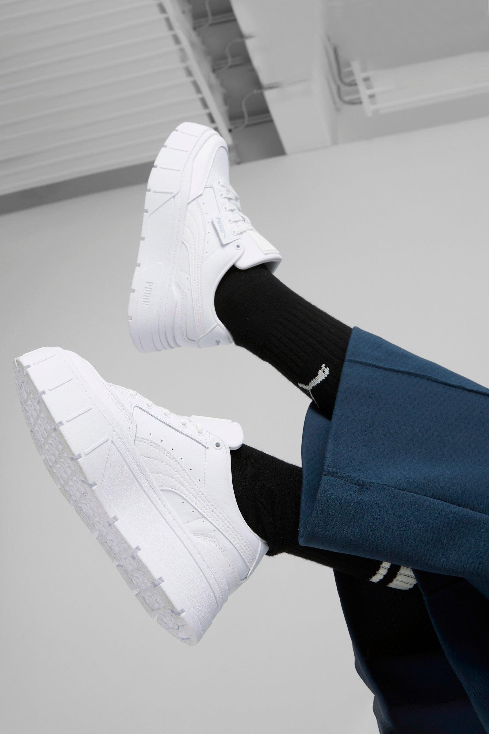 Puma-Puma Mayze Stack Lthr Wns Puma White-Sneakers-3-Milagron.com