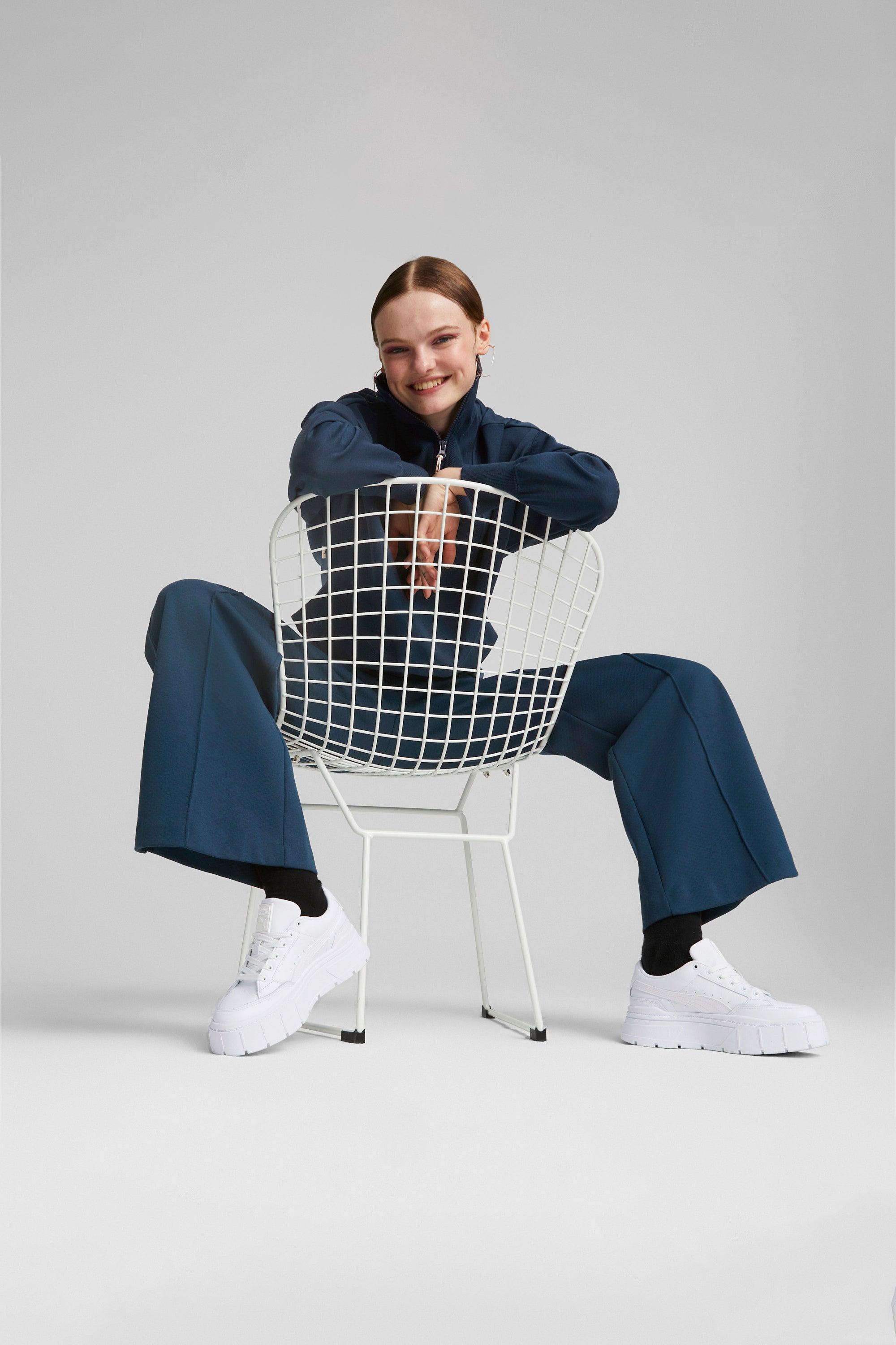 Puma-Puma Mayze Stack Lthr Wns Puma White-Sneakers-4-Milagron.com