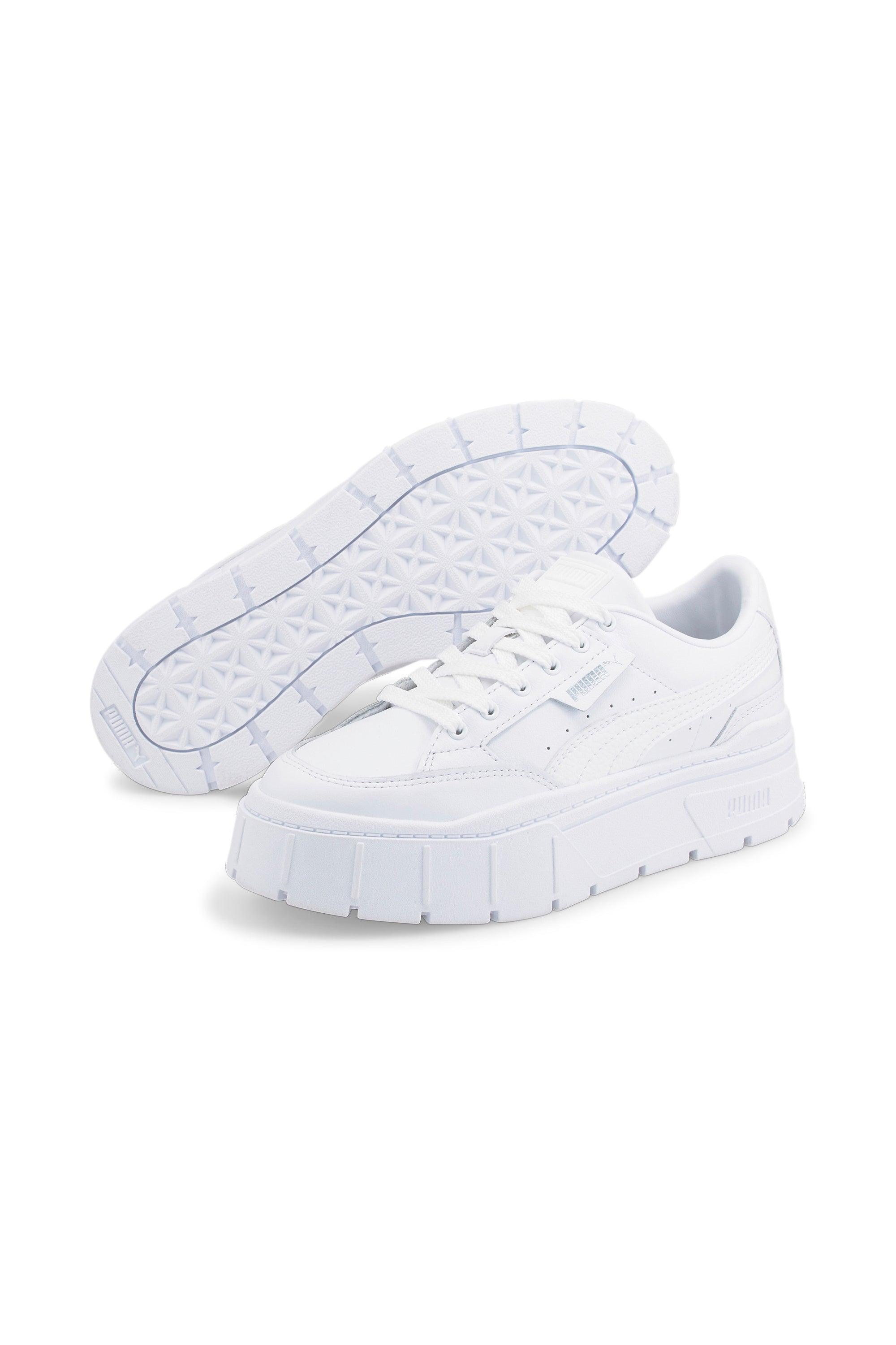Puma-Puma Mayze Stack Lthr Wns Puma White-Sneakers-5-Milagron.com