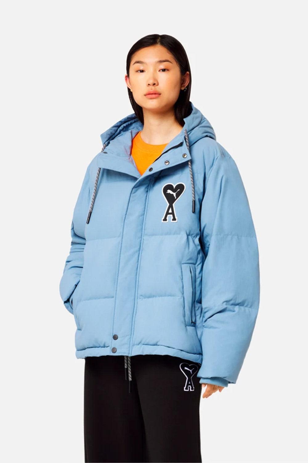 Puma-Puma x Ami Puffer Jacket Faded Denim-Mont-3-Milagron.com