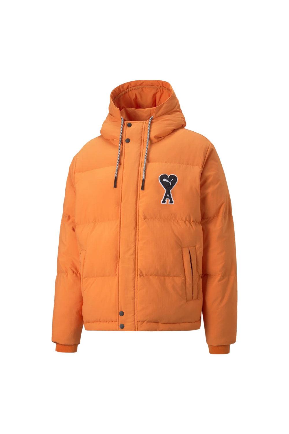 Puma-Puma x Ami Puffer Jacket Orange-Mont-1-Milagron.com